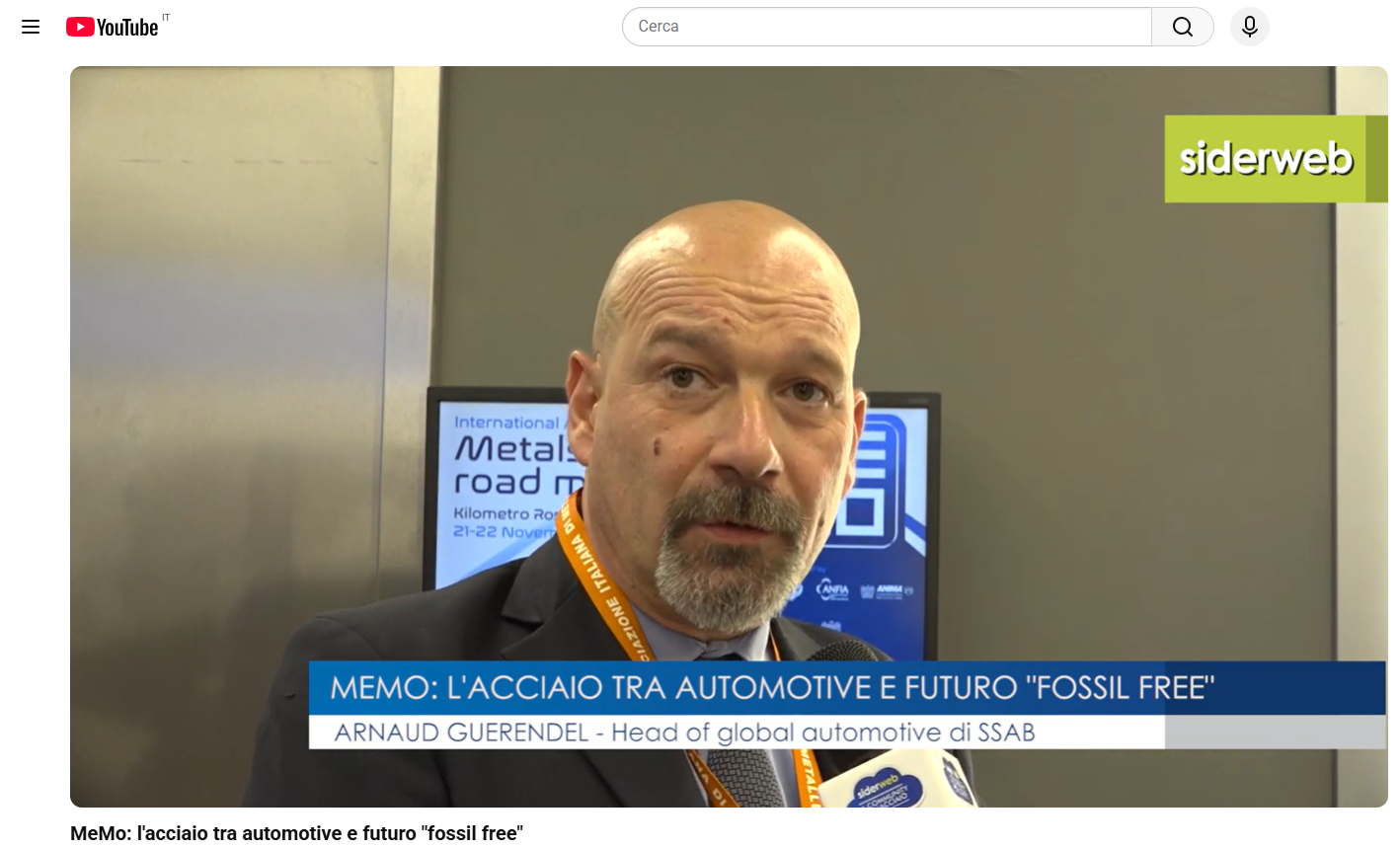 Siderweb YouTube Interview